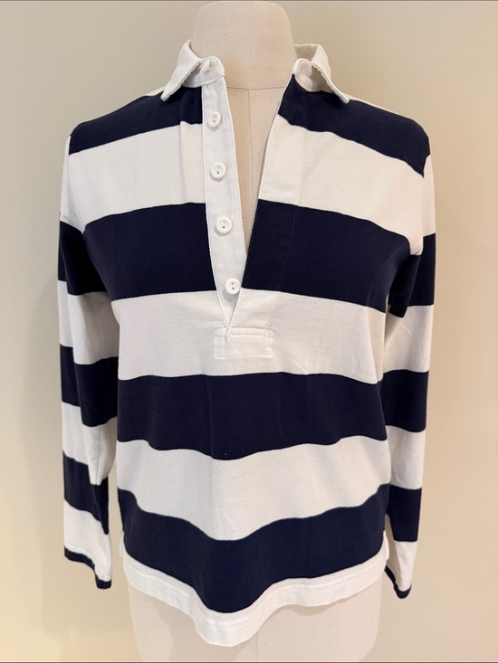 J. Crew Tops - J. Crew Rugby Stripe Shirt size Small